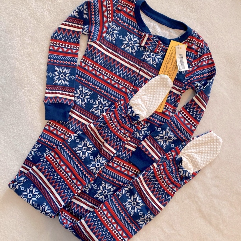 Unisex Holiday Footed Pajamas